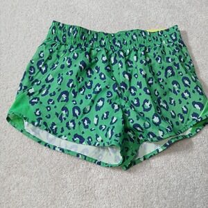 New With Tag Womens size small All in Motion Green Mid Rise Run Athletic Shorts